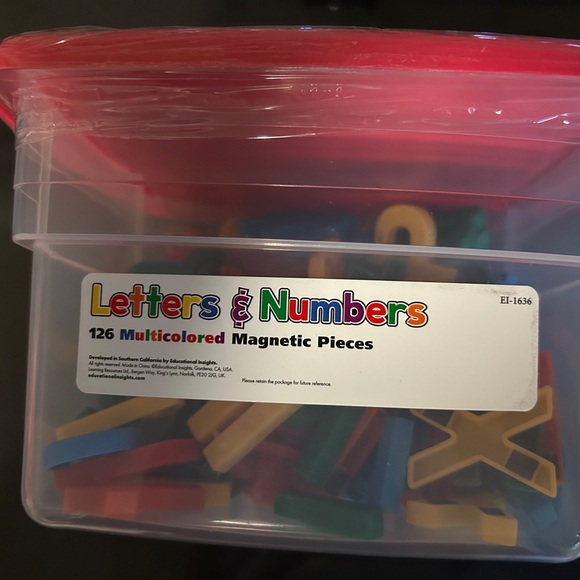 Alpha Magnets Letters & Numbers Set - Red - Picture 2 of 2